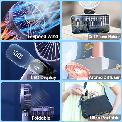 Vulate™  Mini USB Fan – Portable, Rechargeable & Quiet