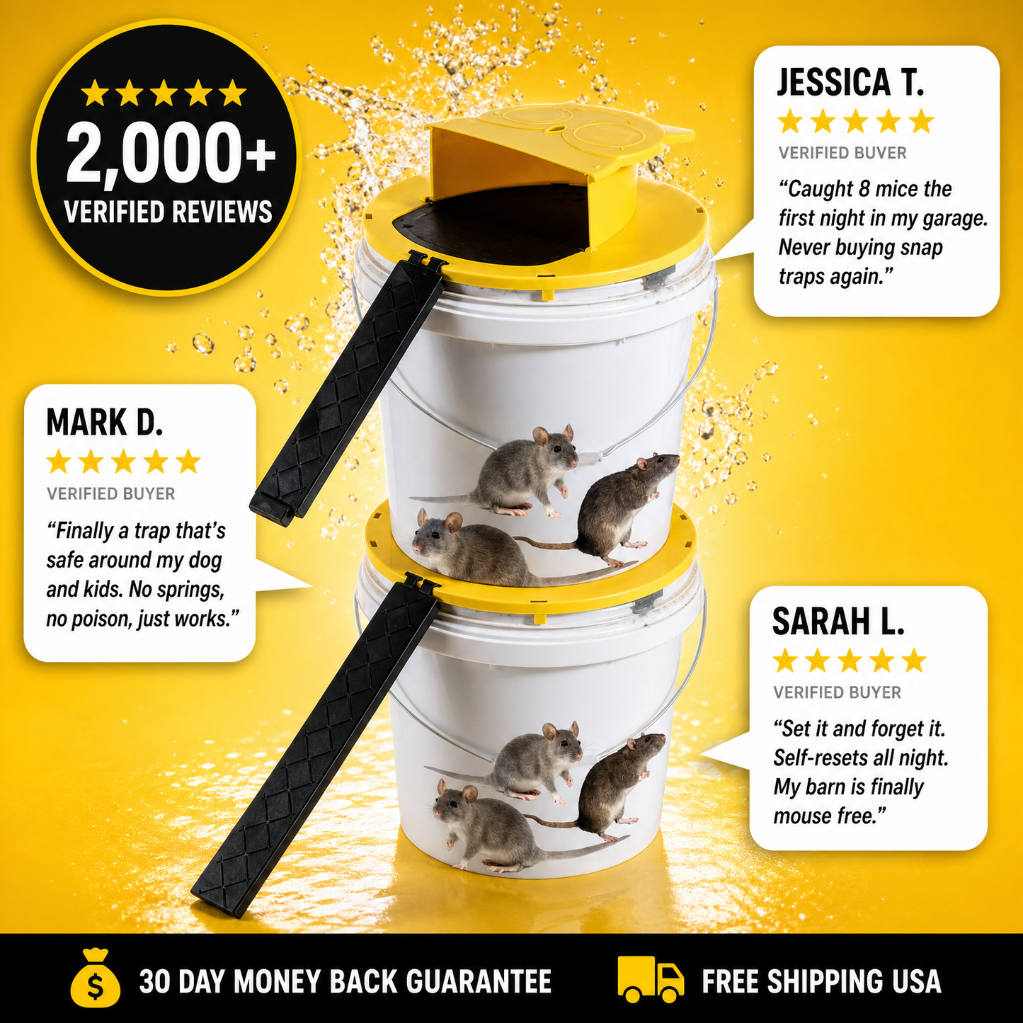 SnapShield™ Bucket Mouse Trap